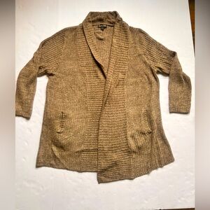 Barefoot Dreams Cozy Chic Lite Ribbed Cardigan- plus size- 2X Coco Brown